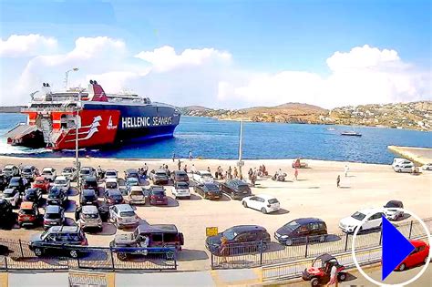 Live Streaming Webcam | Port of Paros | Aegean Archipelago | Greece