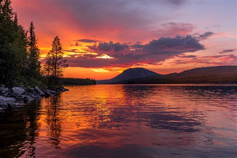 Image Mountains Lake Sunrises and sunsets landscape photography