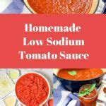 Easy Low Sodium Tomato Sauce – Salt Sanity