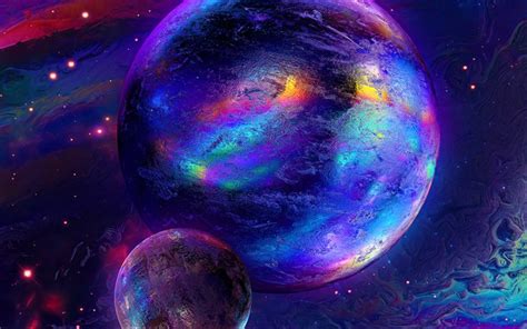 Colorful Space Planets Wallpaper