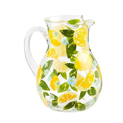 Lemon Glass Pitcher – Totally Vintage Design