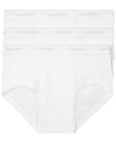 Calvin Klein Men's Cotton Classics Briefs, 3-pack In White | ModeSens