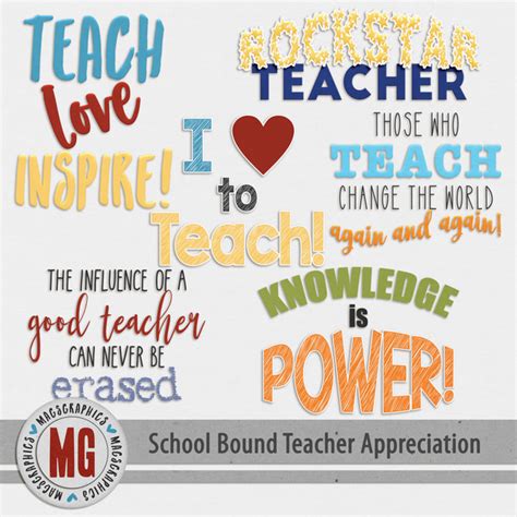 School Bound Teacher Appreciation Word Art | Digital Art