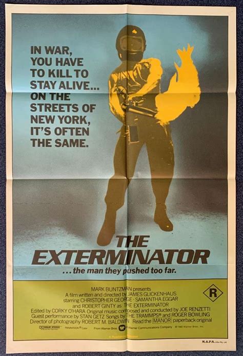 All About Movies - The Exterminator Poster Original One Sheet 1980 ...