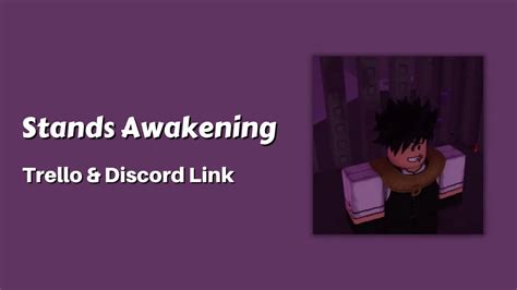 Stands Awakening Trello Link & Discord Link