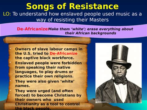 Slave Songs - Resistance | Teaching Resources