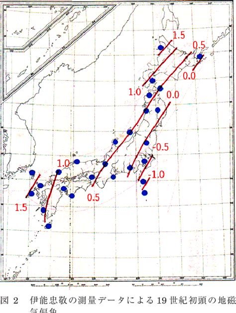 Figure 2 from Making a Magnetic Deviation Map with Azimuth Survey Data of Ino Tadataka ...