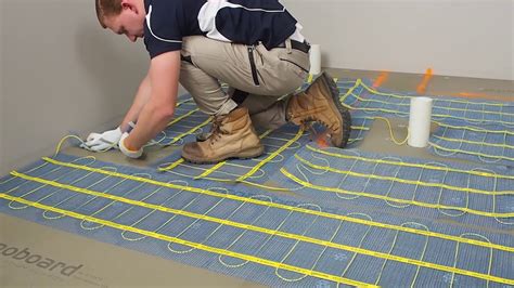 How to Install Thermonet Underfloor Heating Mat System - YouTube