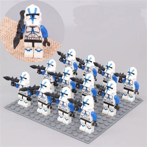 Star Wars 501st Legion Minifigures Lego Compatible Clone Trooper set