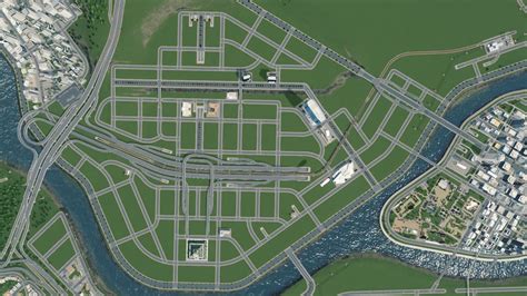 Downtown road layout : CitiesSkylines