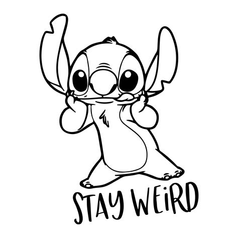 Stitch | Stitch coloring pages, Stay weird, Cricut projects vinyl