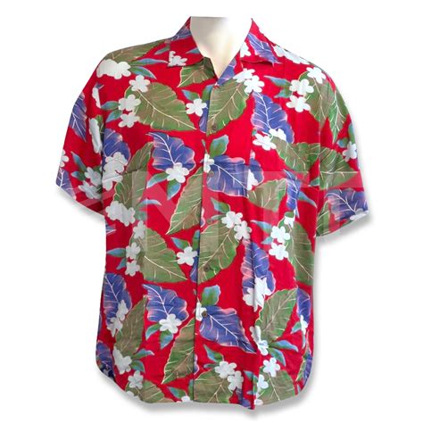 Mens Rayon Shirt Red Floral – Merco Trading Company