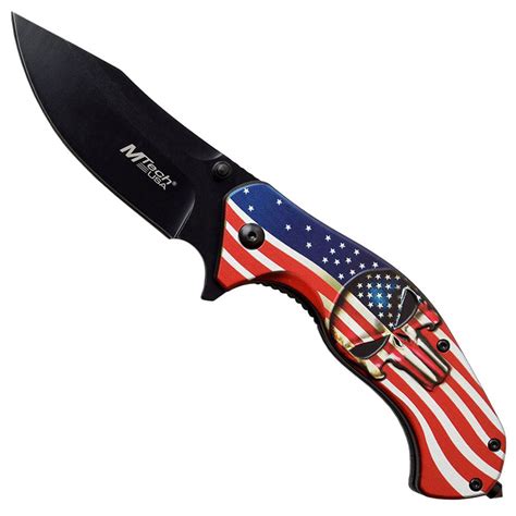 MTech USA Aluminum Handle Folding Knife w/ Glass Breaker | Camouflage.ca