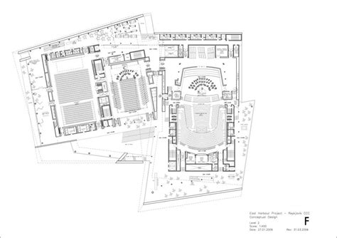 Second Floor Plan of Harpa Concert Hall and Conference Centre