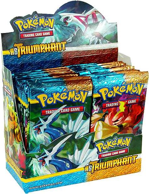 Pokemon Trading Card Game HeartGold SoulSilver Triumphant Booster Box 36 Packs Pokemon USA - ToyWiz