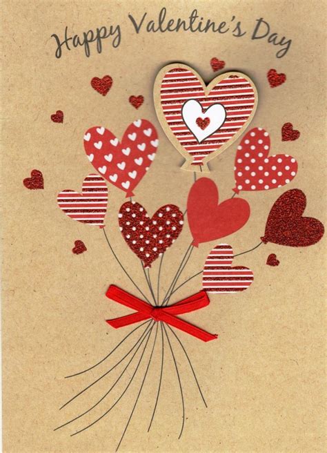 Happy Valentine's Day Pretty Embellished Valentines Card | Cards | Love ...