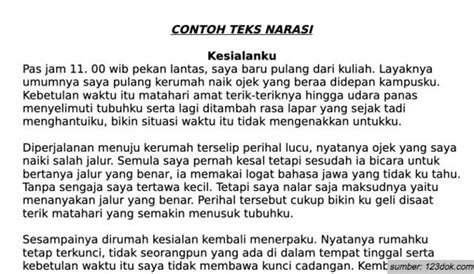 Contoh Narasi - Riset