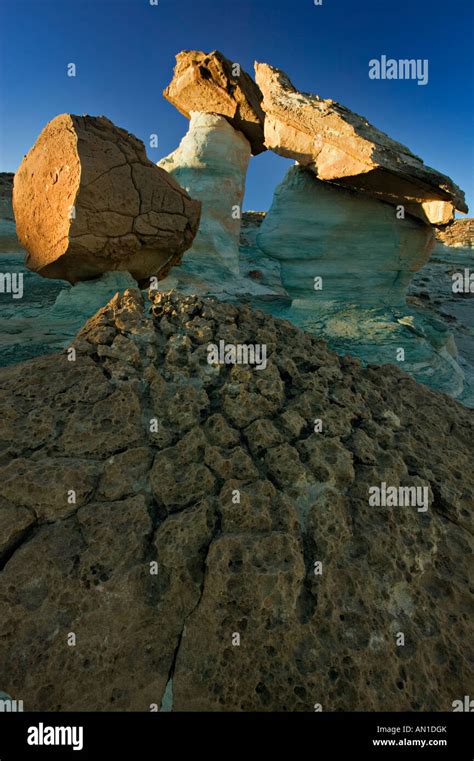 Hoodoo formations at sunrise Stock Photo - Alamy