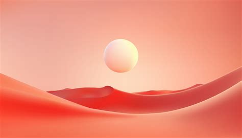 desert landscape with sunset. Minimalistic background. 46027990 Vector ...