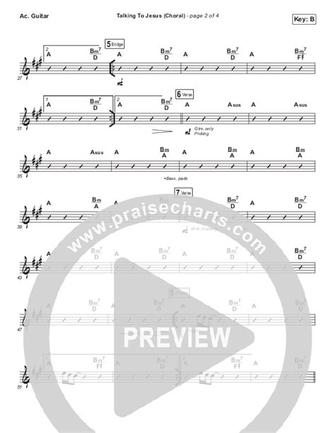 Talking To Jesus (Choral Anthem SATB) Acoustic Guitar Sheet Music PDF ...