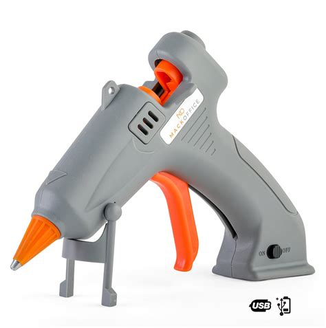 MackOffice Cordless Mini Glue Gun, Portable Hot Melt Glue Gun Best for DIY | School and Office ...