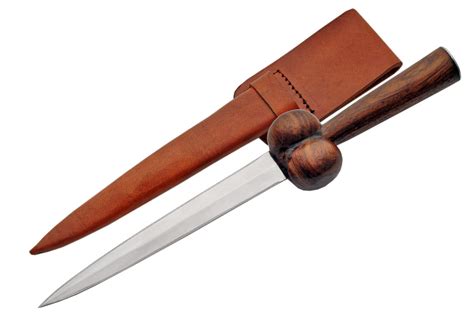 BOLLOCK 12" DAGGER WITH SHEATH - Grey Eagle Trader