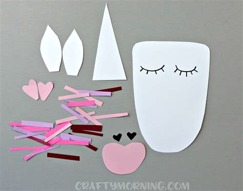 Valentine Heart Unicorn Craft - Crafty Morning