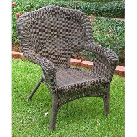 International Caravan Madison Wicker Resin Patio Chair - Walmart.com ...