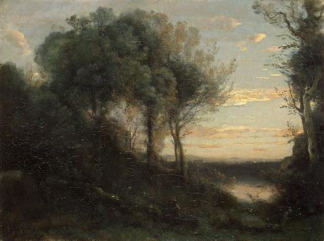 Evening - Jean-Baptiste Camille Corot | Endless Paintings