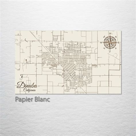 Dinuba, California Street Map – Fire & Pine