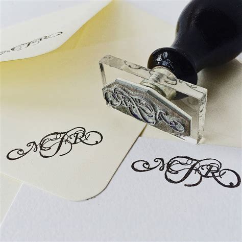 personalised monogram stamp by stomp stamps | notonthehighstreet.com