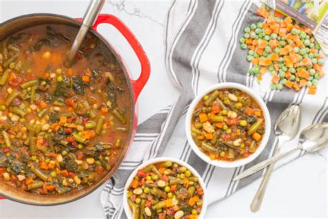 Vegetable Bean Soup - A Healthy & Delicious Freezer Recipe!