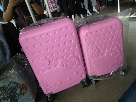 Hello kitty luggage color pink for pre orders, Hobbies & Toys, Travel, Luggage on Carousell