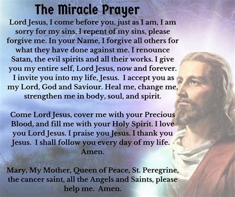 The Miracle Prayer! … | Miracle prayer, Prayers for healing, Inspirational prayers