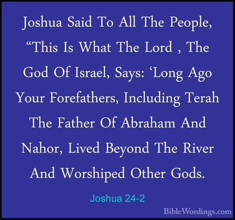 Joshua 24 - Holy Bible English - BibleWordings.com