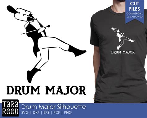 Drum Major Silhouette Marching Band SVG and Cut Files for | Etsy