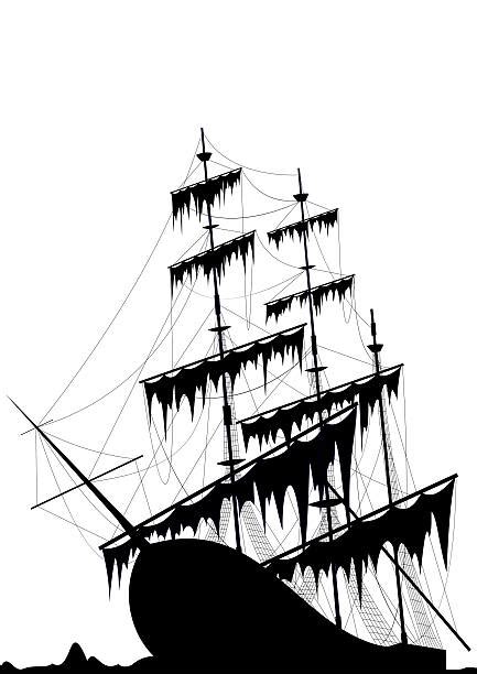 Silhouette Of Sinking Ship Illustrations, Royalty-Free Vector Graphics ...