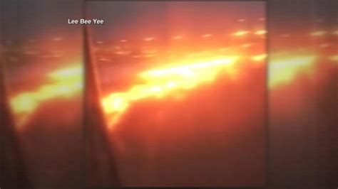 Plane Catches Fire After Emergency Landing [Video]