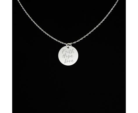 Faith Hope Love Necklace Faith Hope Love Jewelry Faith Hope Love Gift ...