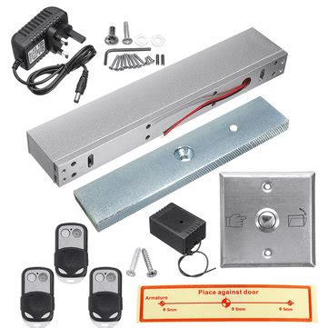 Door access control system electric magnetic door lock with 3 remote ...