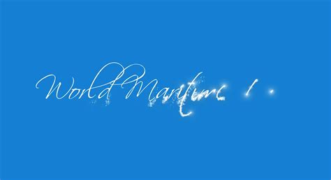 World Maritime Day - lettering animation with particles 26748558 Stock ...