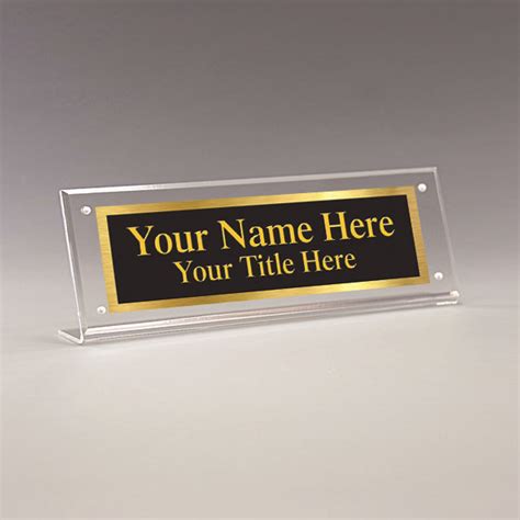 Acrylic Name Plate Holder. Desk Name Plate Holder. Office Name Plate Holder. | Office name plate ...