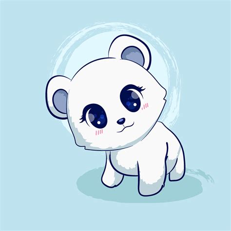 Cute polar bear cartoon illustration 9389134 Vector Art at Vecteezy