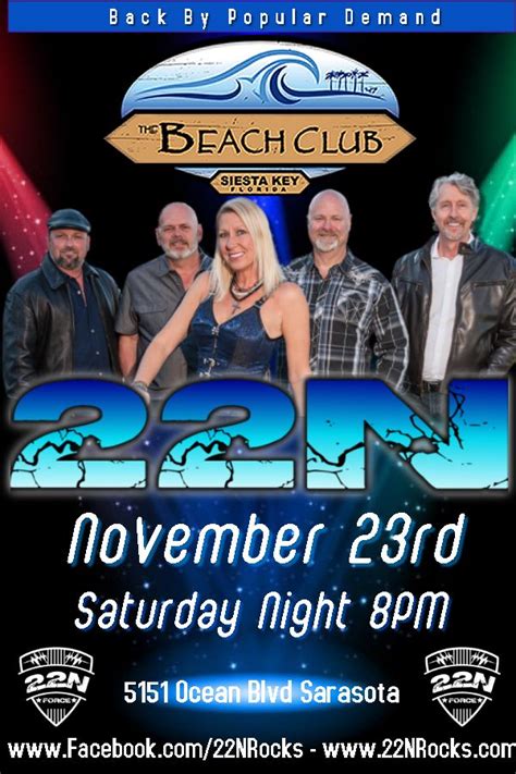 22N at Beach Club Siesta Key, Bradenton & Sarasota FL - Nov 23, 2019 ...