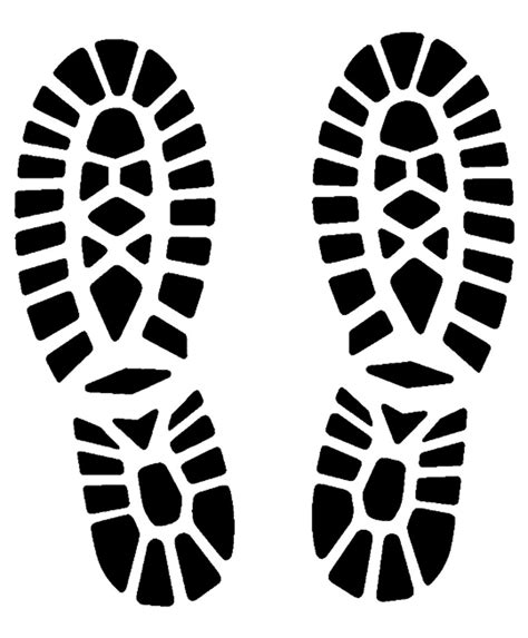 Footprints stencil art shoes 5 stencils sizes svg dwg dxf png