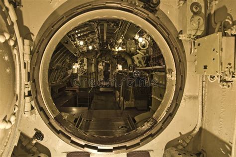 Submarine Interior stock image. Image of interior, opening - 4138867