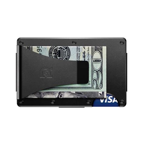 The Ridge Titanium Wallet + Money Clip - Black | Gallantry