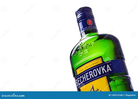 Product Shot Of Czech Herbal Bitters Becherovka Bottle Editorial Stock Photo - Image of isolated ...