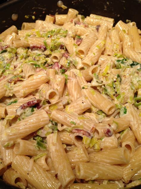 Pasta with Bacon and Leeks | Recipe (With images) | Food network ...