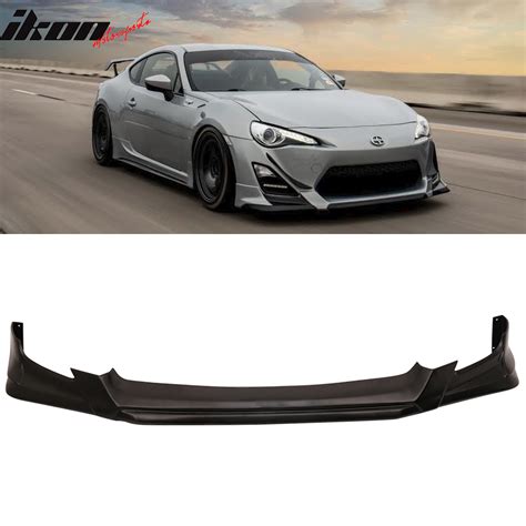 Compatible with 13-16 Scion FR-S FRS RS Style Front Bumper Lip Spoiler PU Unpainted Black ...